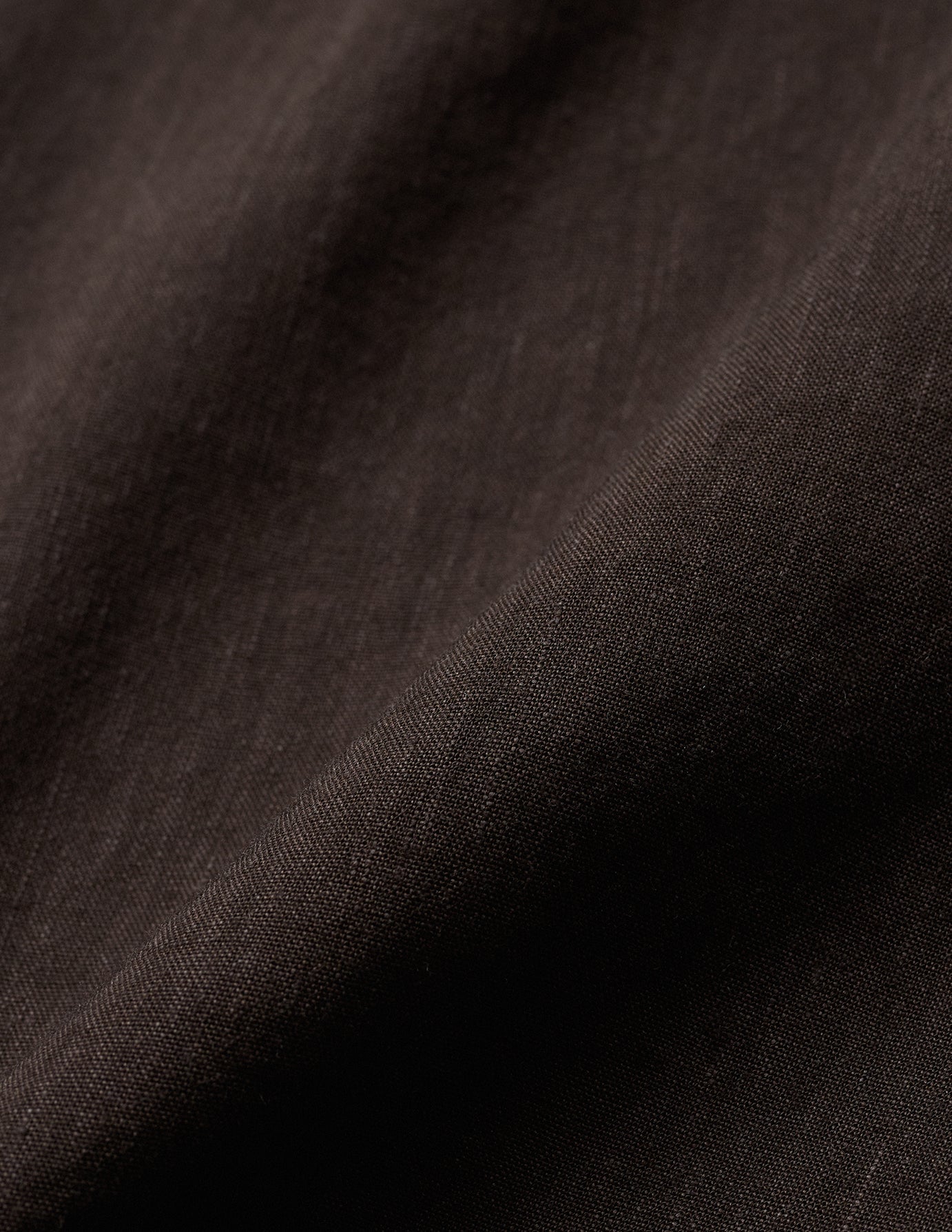 Women's Linen Shirt Short Sleeved Espresso